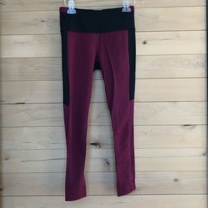 lululemon running tight. Perfect. Maroon/mesh